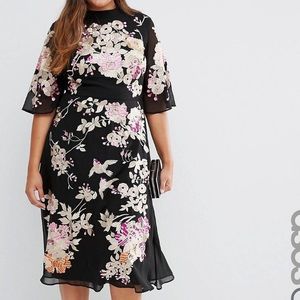 ASOS Curve Embroidered Dress